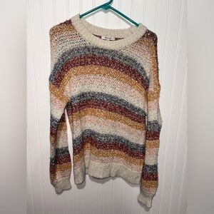 Madewell Striped Multicolor Boho Women's Sweater| Size Small